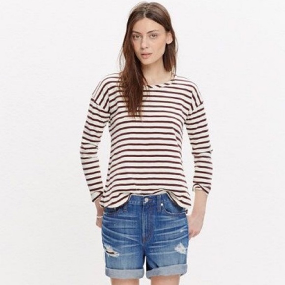 3/$20 Madewell Setlist Cozy Striped Pullover Top - Picture 1 of 8